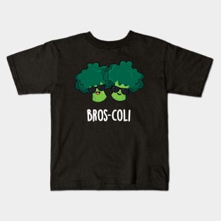 Bros-coli Cute Veggie Broccoli Pun Kids T-Shirt